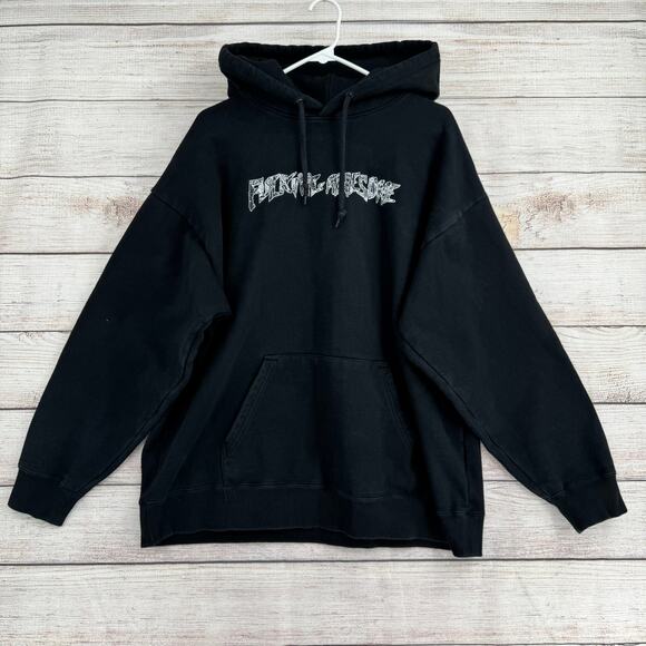 FA World Entertainment F$#king Awesome Hoodie Sweatshirt Adult 2X Black Shate - Picture 1 of 13